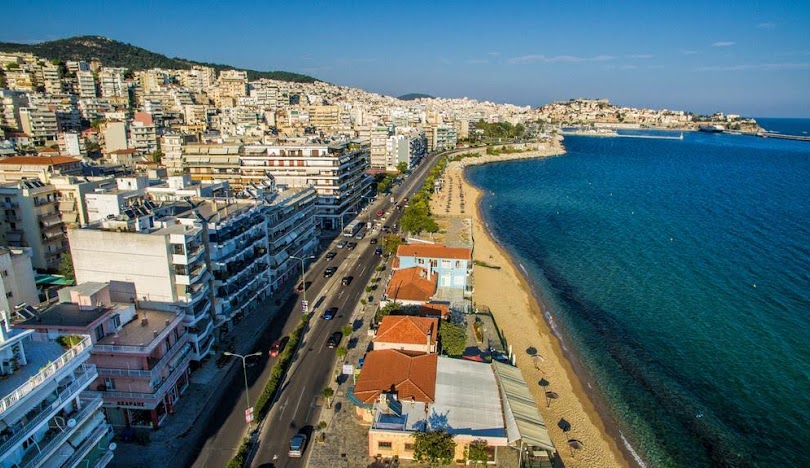 Harbor view in Kavala Greece